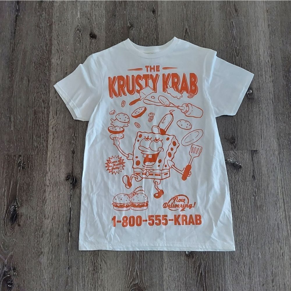 Spongebob Squarepants Mens T-Shirt - The Krusty Krab Spongebob Number Image S